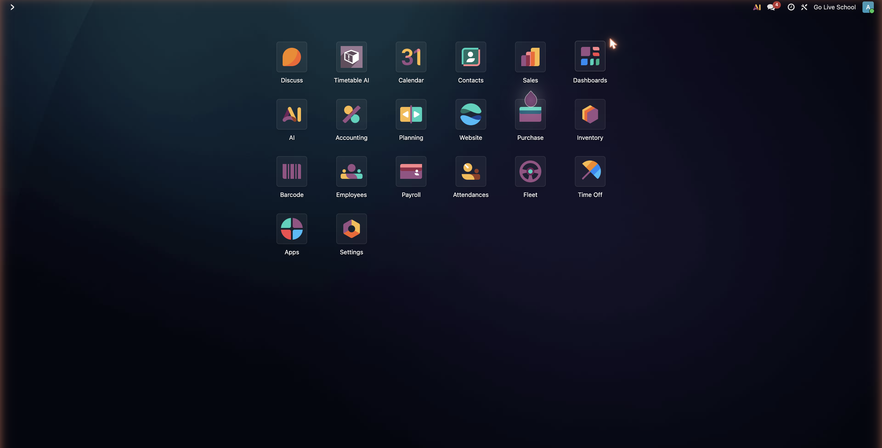 GoEDU apps home